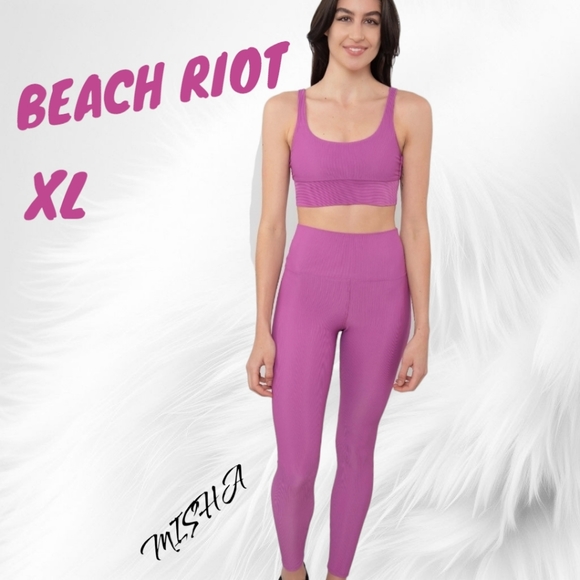 Beach Riot Ayla Leggings Fuchsia XL NWT - Picture 10 of 11